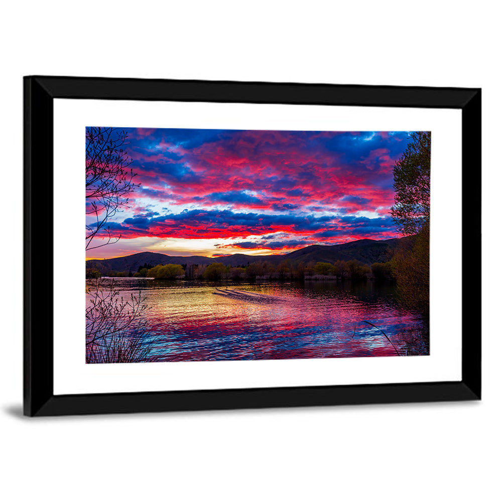 Lake Wairepo Arm Sunrise Reflection Wall Art