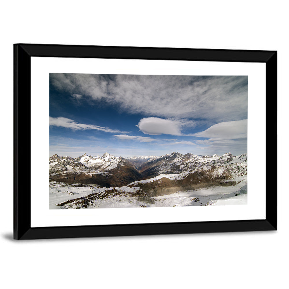 Snow-capped Peaks of Zermatt Wall Art