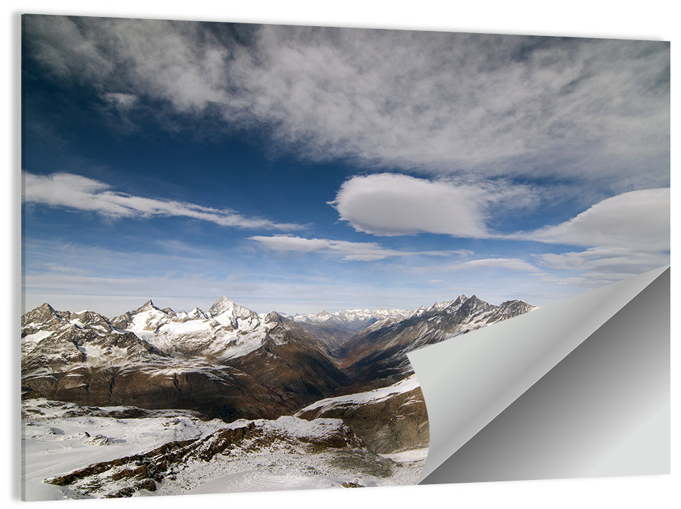 Snow-capped Peaks of Zermatt Wall Art