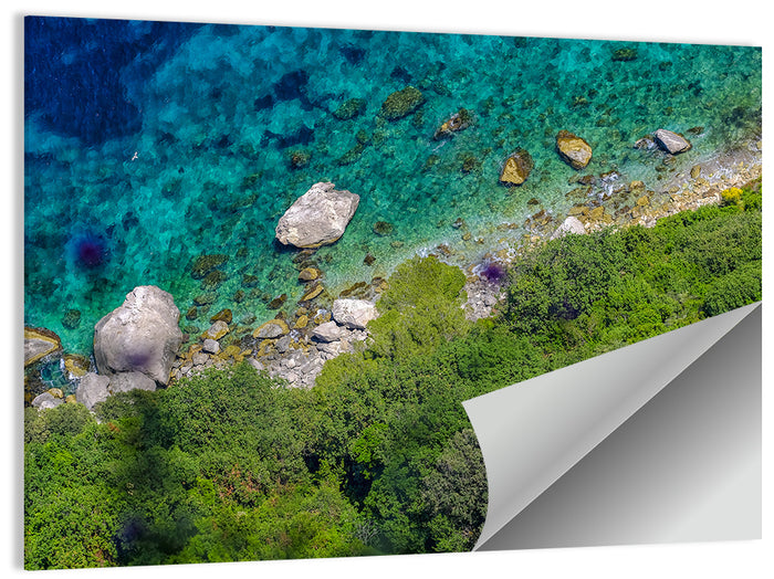 Capri Island Coast Wall Art as a poster print