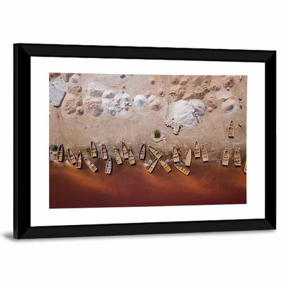 Lake Retba Aerial View Wall Art