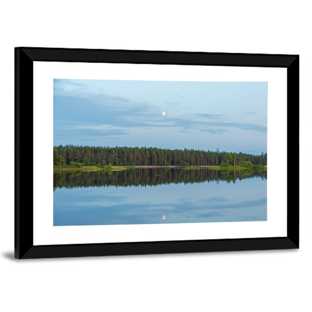 Lake Vanern Moonlight Wall Art