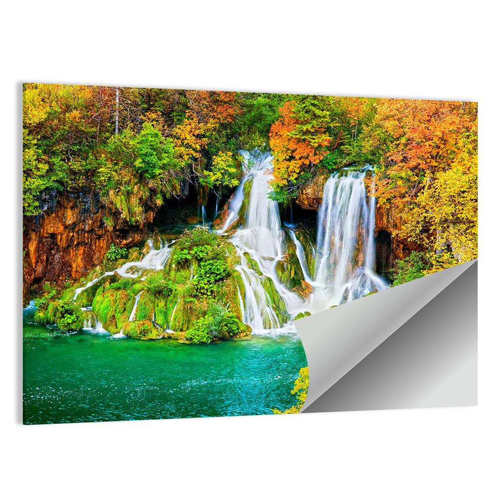 Plitvička Jezera Autumn Falls Wall Art