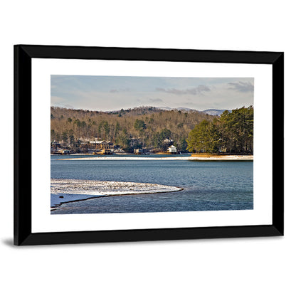 Lake Burton Winter Shoreline Wall Art