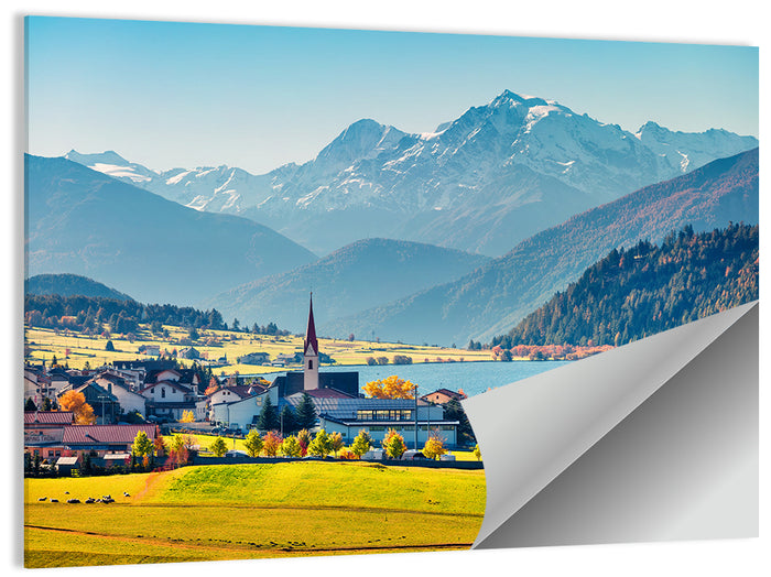 San Valentin Village Wall Art as a poster print