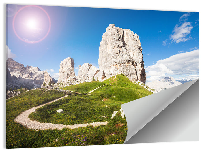 Cinque Torri Trail Wall Art as a poster print