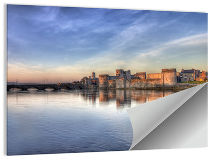 King John's Castle at Sunset Wall Art
