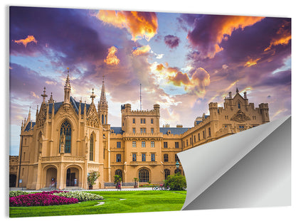 Lednice Chateau at Dusk Wall Art