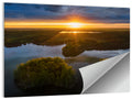 Sunset Over Gromskie Lake Wall Art