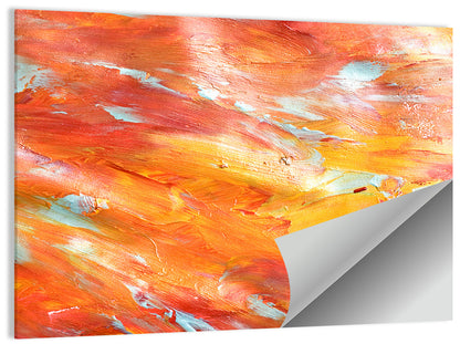 Sunfire Impasto Abstract Wall Art