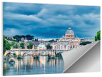 St Peter's Basilica at Dusk Wall Art