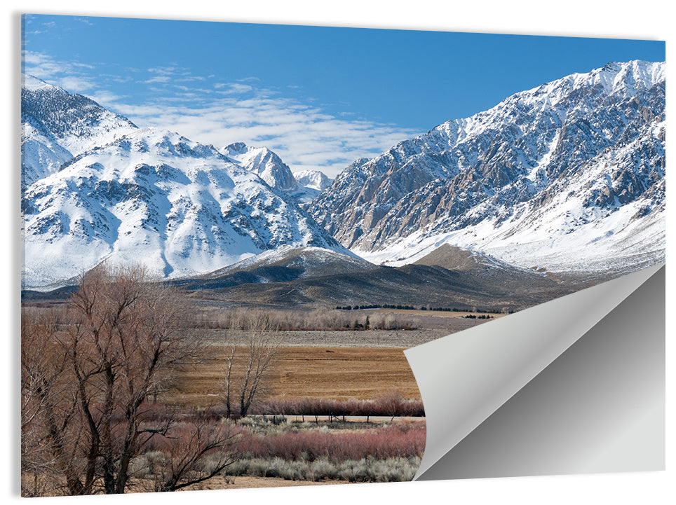 Eastern Sierra Winter Peaks Wall Art