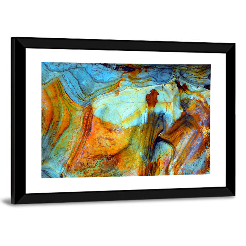 Agate-inspired Rock Pattern Wall Art
