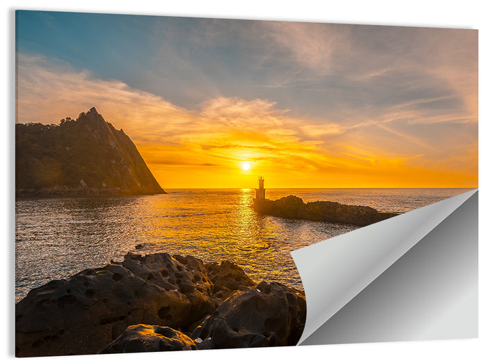 Pasajes San Juan Lighthouse Wall Art as a poster print