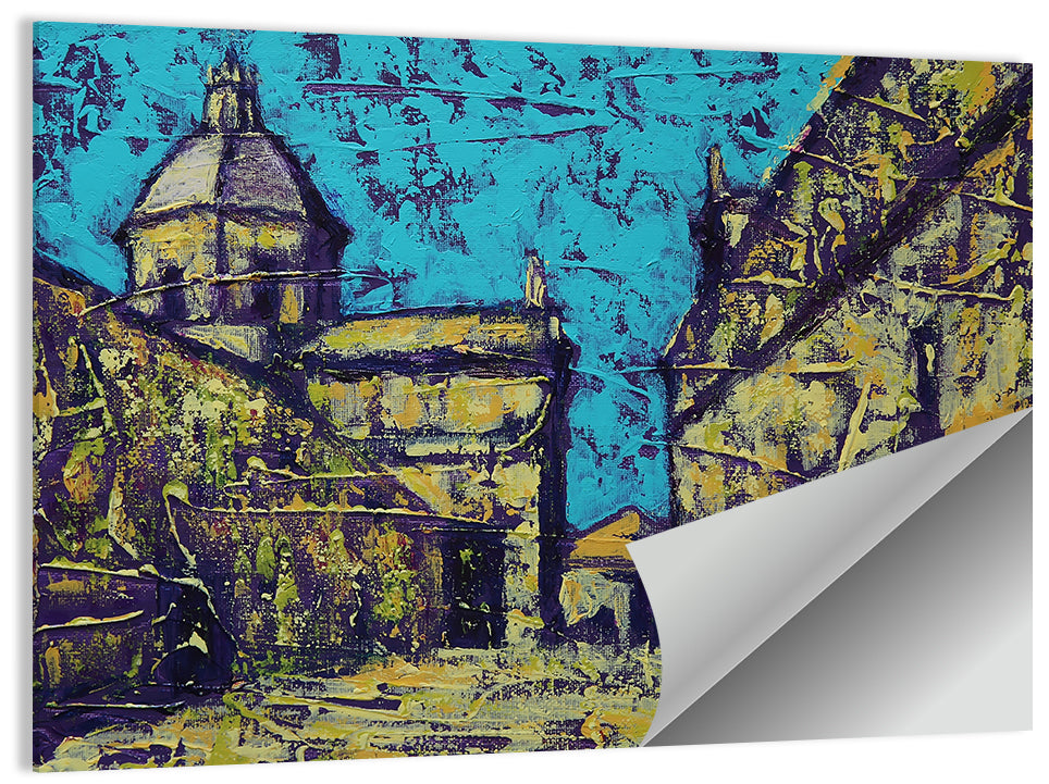 Las Agustinas Alleyway Abstraction Wall Art