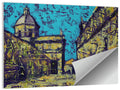 Las Agustinas Alleyway Abstraction Wall Art