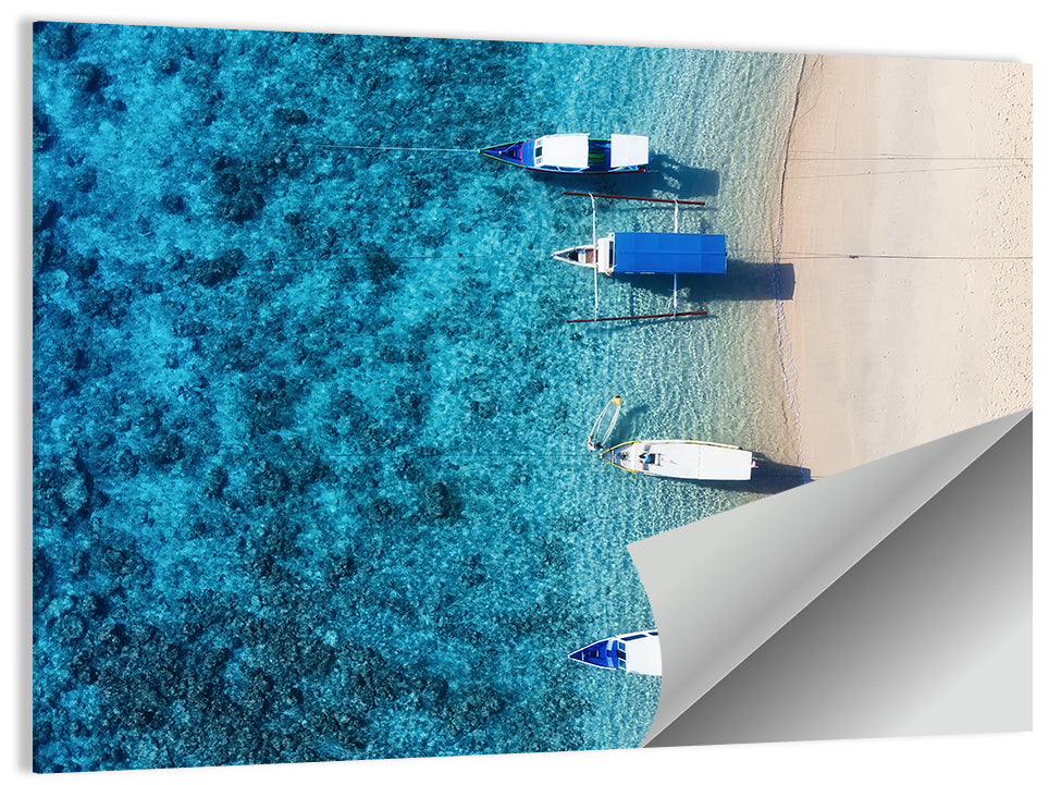 Gili Meno Aerial Seascape Wall Art