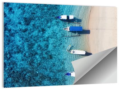 Gili Meno Aerial Seascape Wall Art