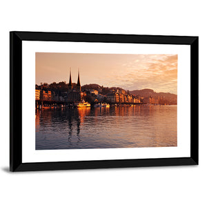 Lake Lucerne Downtown Wall Art