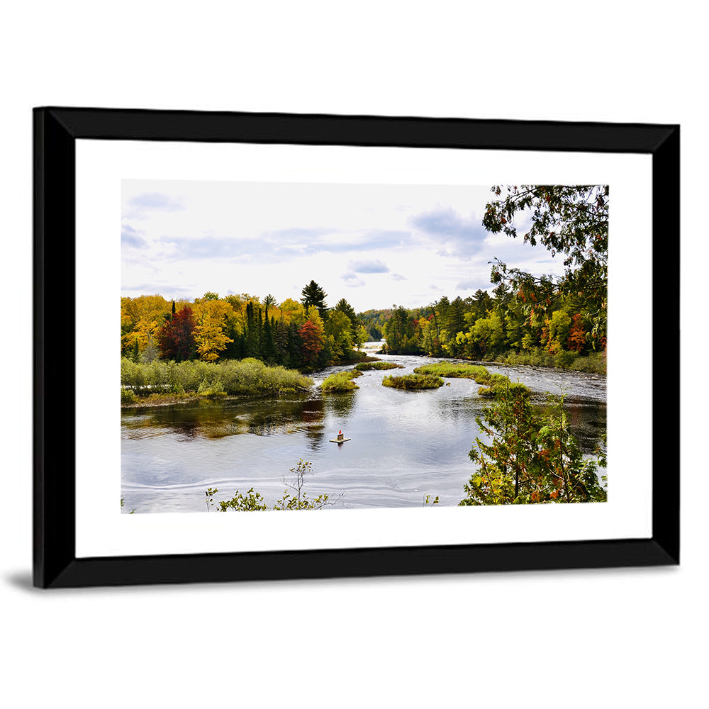 Tahquamenon River Autumn Scene Wall Art
