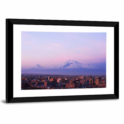 Mount Ararat at Dusk Over Yerevan Wall Art