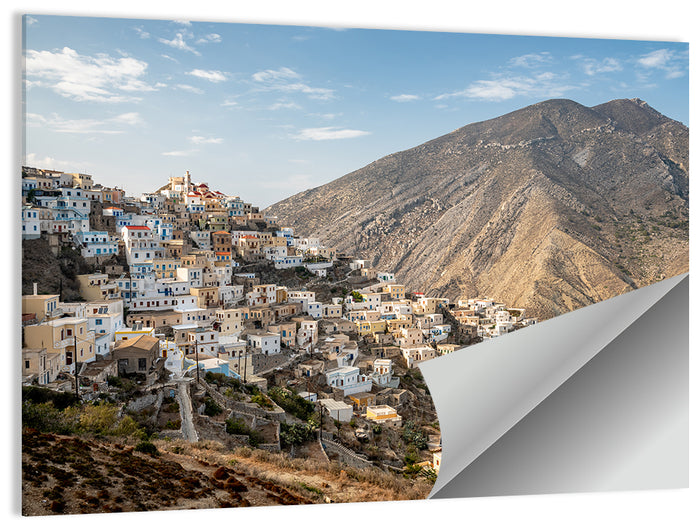 Olympos Village, Karpathos Greece Wall Art as a poster print