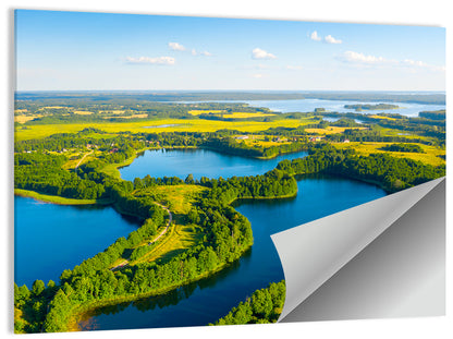 Narachanski Lake Meadows Aerial View Wall Art