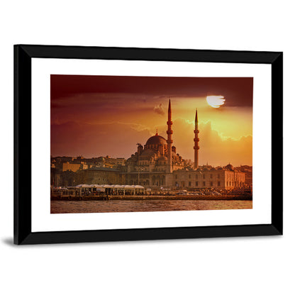 Yeni Cami Golden Hour Wall Art