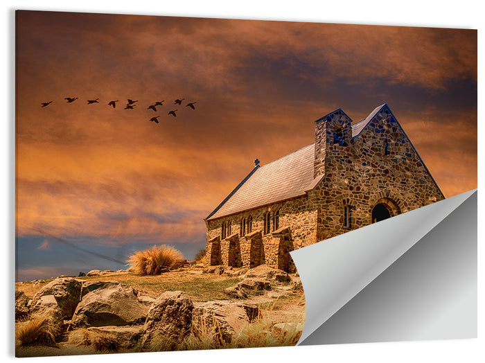 Church of the Good Shepherd, Lake Tekapo Wall Art as a poster print