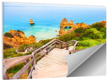 Atlantic Ocean Stairs Wall Art