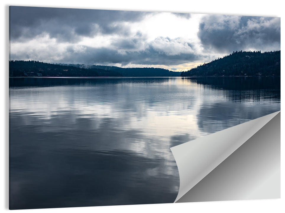 Coeur D'alene Lake Reflection Wall Art