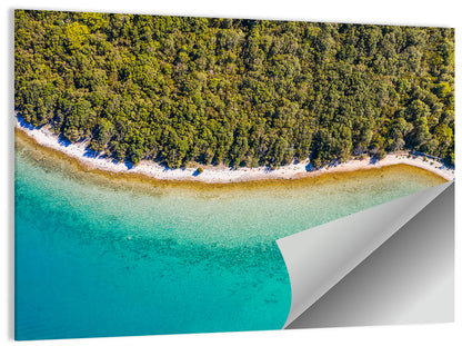 Dugi Otok Aerial Shoreline Wall Art