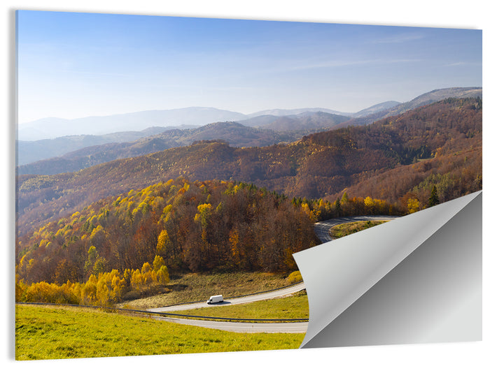 Slovensky Raj Winding Road Wall Art as a poster print
