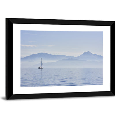 Boat & Calm Sea Wall Art