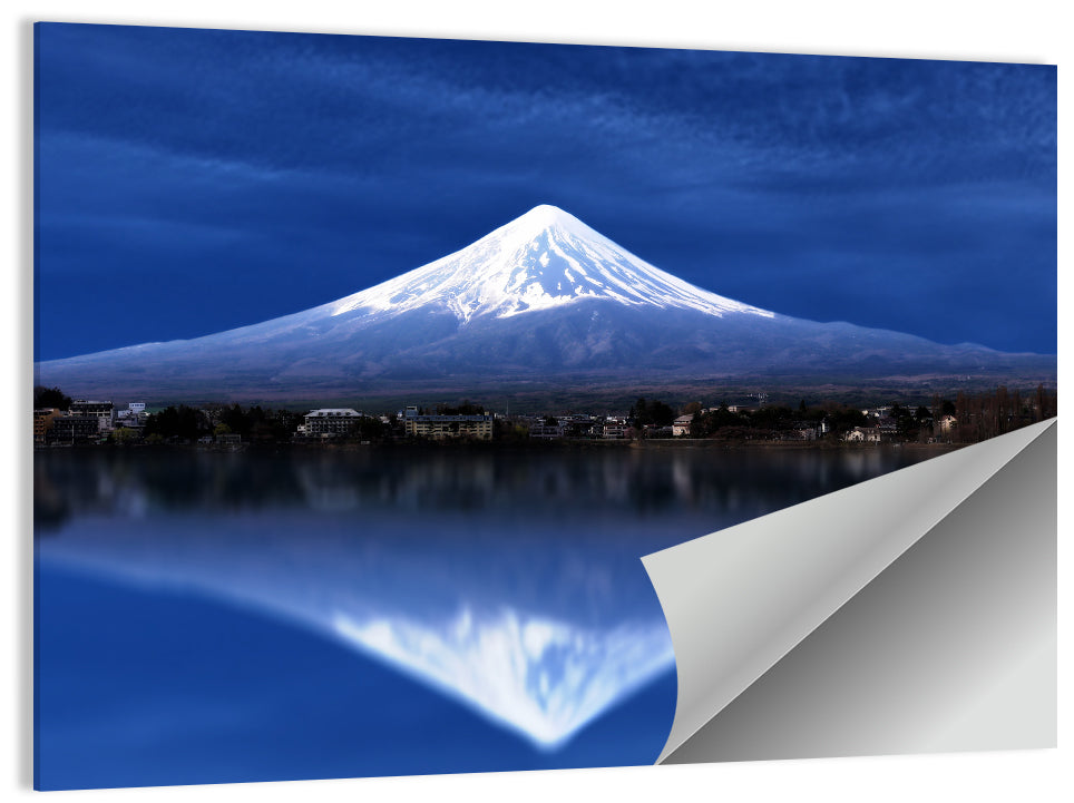 Mount Fuji Reflected on Lake Kawaguchiko Wall Art