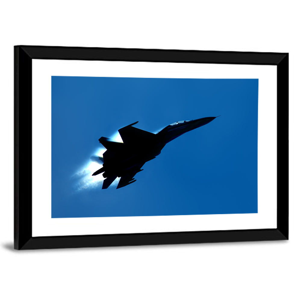 Su-27 Silhouette Wall Art