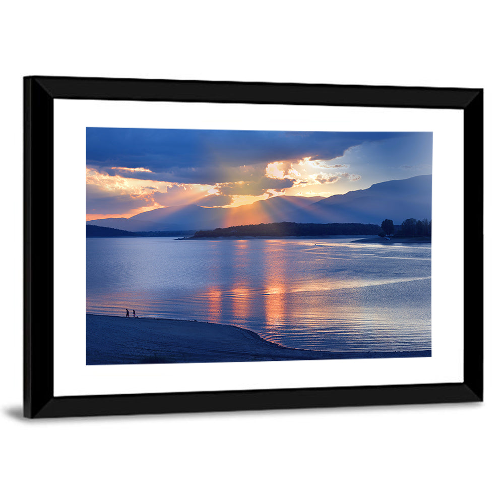 Scenic Lake Sunset Wall Art