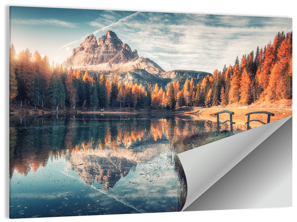 Lago Di Antorno Reflection Wall Art