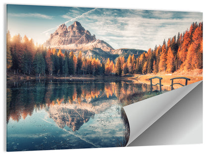 Lago Di Antorno Reflection Wall Art