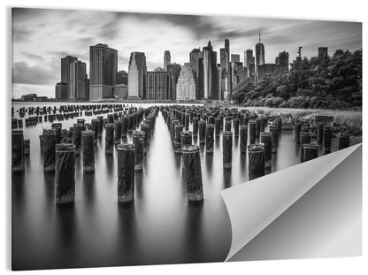 Lower Manhattan Pilings Wall Art
