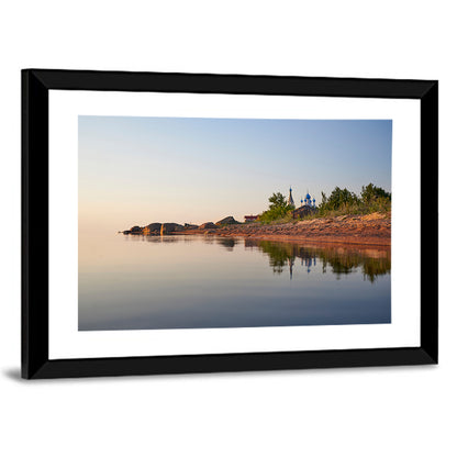 Lake Peipus Sunset with Blue Domes Wall Art
