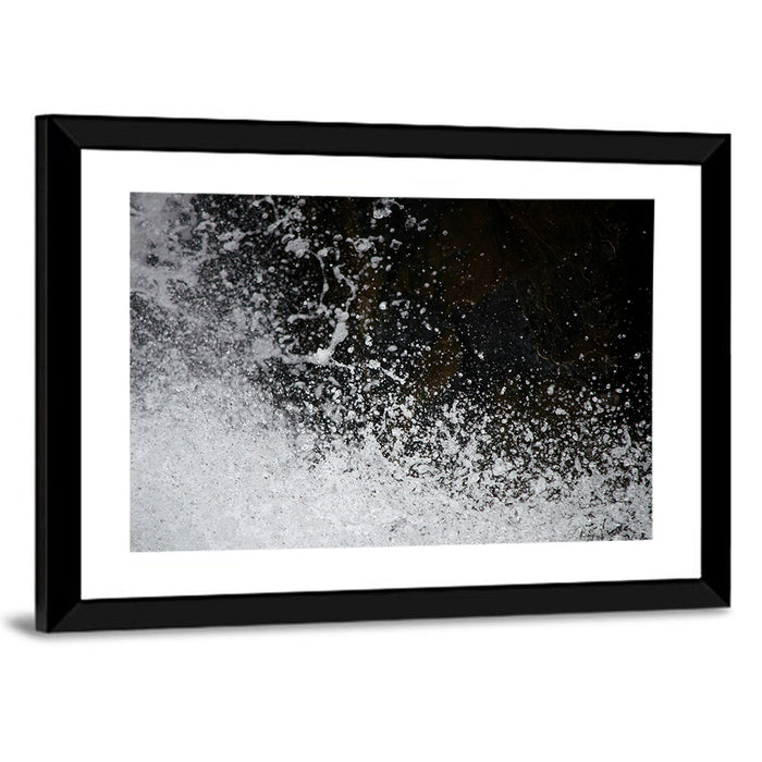 High-speed Water Splash Wall Art as a framed print