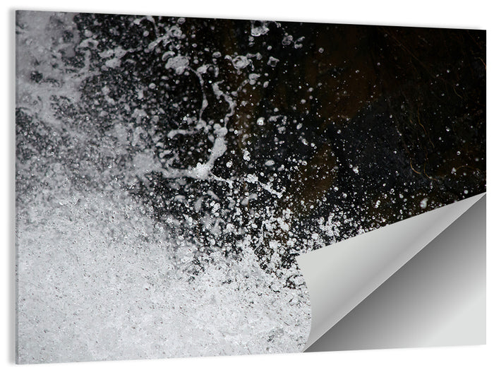 High-speed Water Splash Wall Art as a poster print