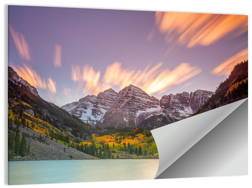 Maroon Bells Sunset Wall Art