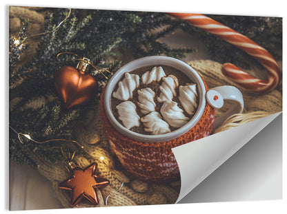 Festive Hot Cocoa Mug Wall Art