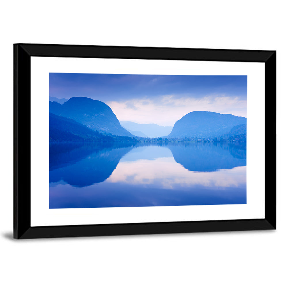 Lake Bohinj Morning Reflection Wall Art