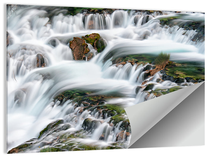Canete River Cascade Wall Art as a poster print