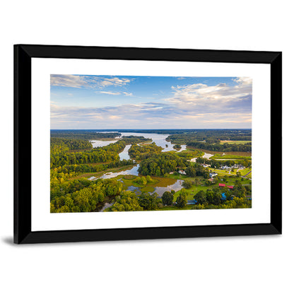 Lake Oconee Aerial Landscape Wall Art