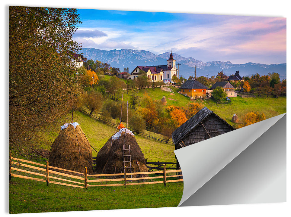Romanian Autumn Countryside Wall Art