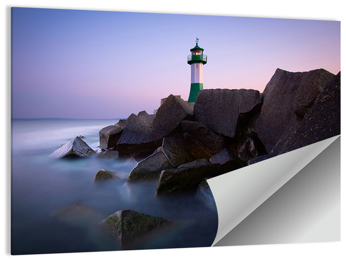 Sassnitz Lighthouse Wall Art as a poster print
